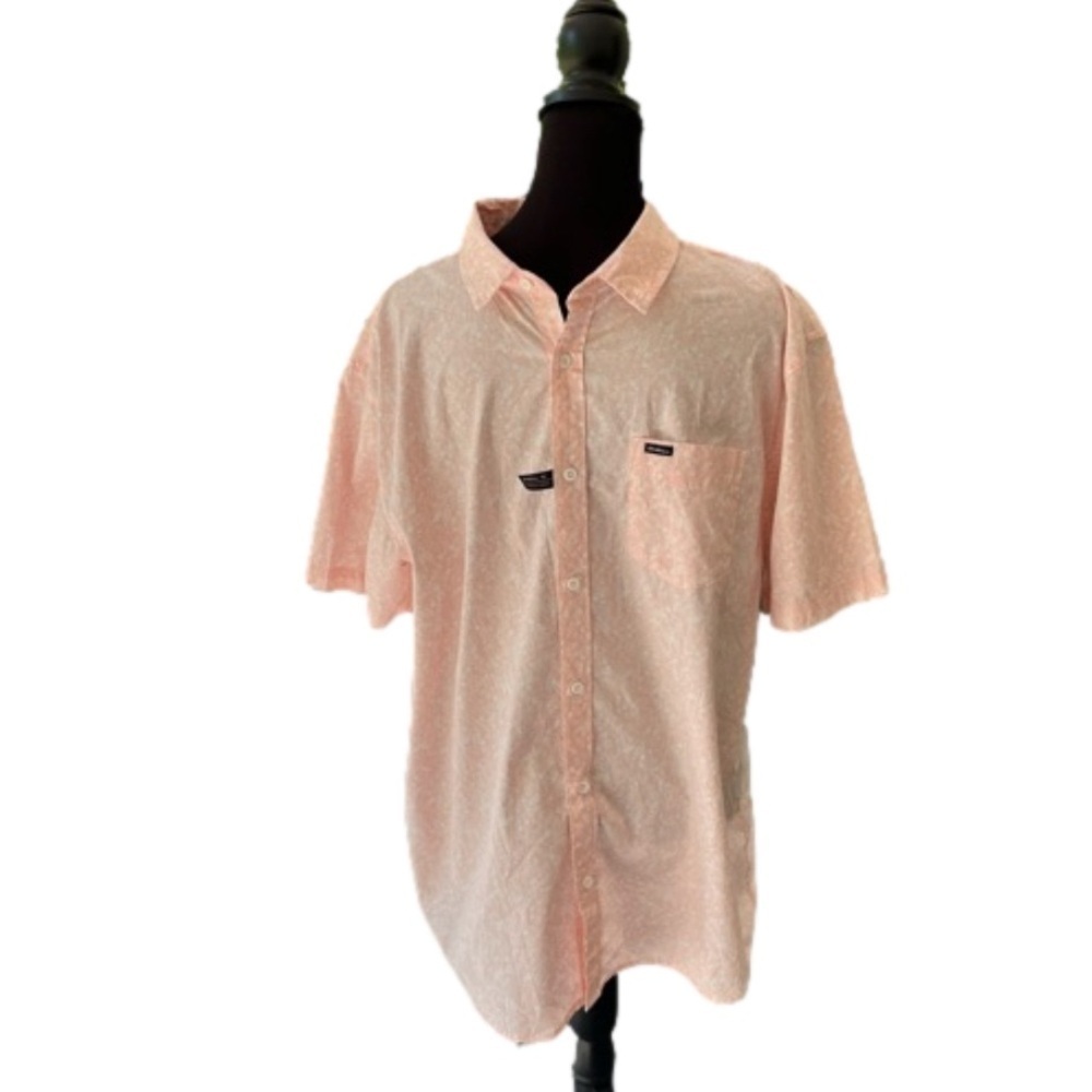 O'Neill Mens Quiver Stretch Short Sleeve Button Up Shirt, Size XL